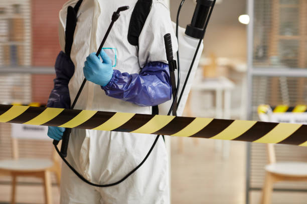 Professional Sewage Cleanup technician working in Sidney, NE